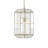 1 - Light Clear, Antique Brass Lantern Pendant