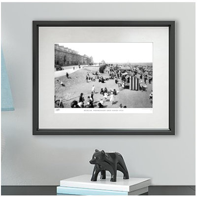 Redcar, Promenade And Sands 1924 - Single Picture Frame Print