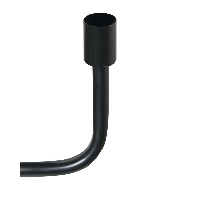 PORRTELA Metal Tabletop Candelabra, Black