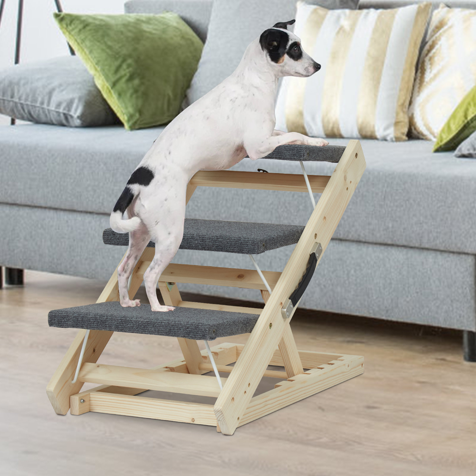 Tucker Murphy Petâ„¢ Foldable 3 Step Pet Stair | Wayfair