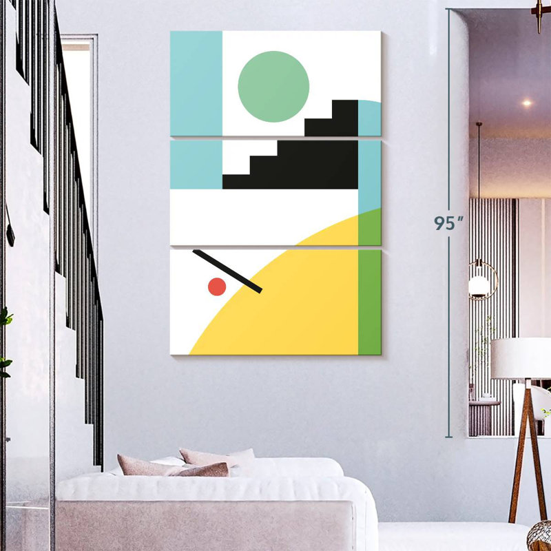 Avery Geometric Composition I, 74" H x 48" W