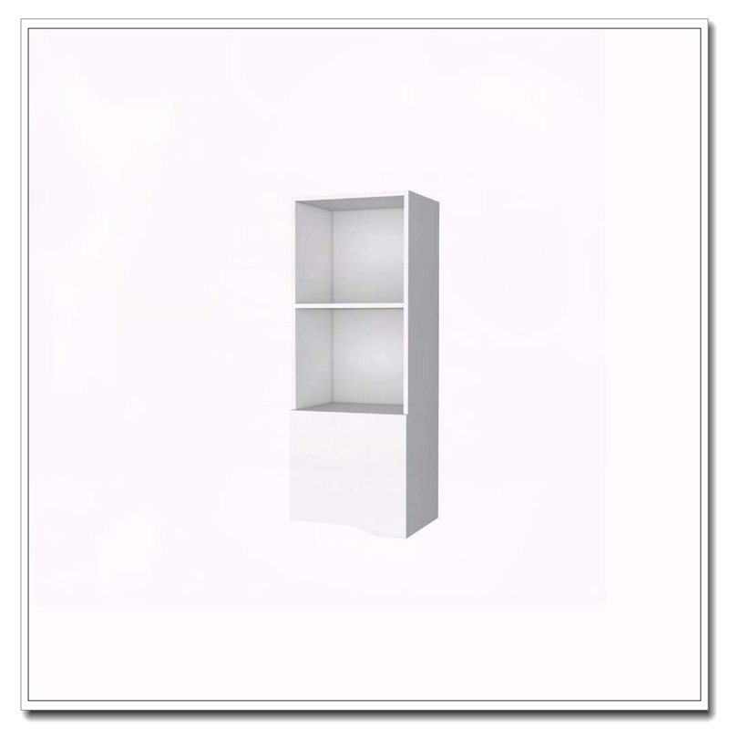 White Wall Cabinet With One Door, White
