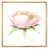 Toile avec cadre flottant or