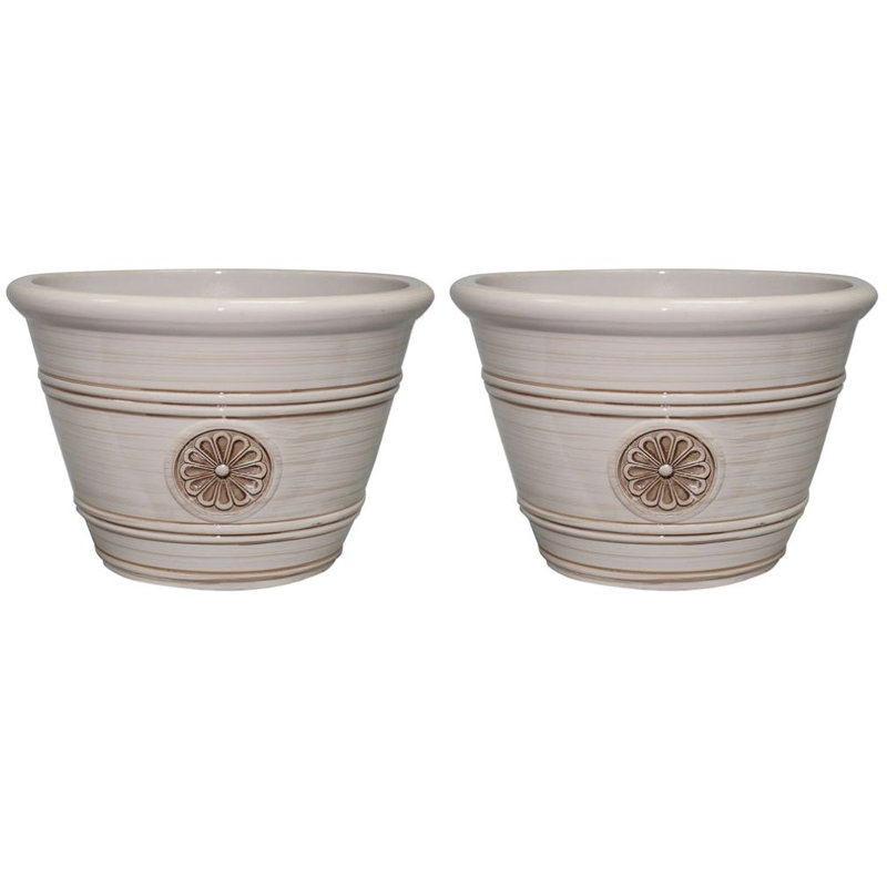15.25" Modesto Resin Planter