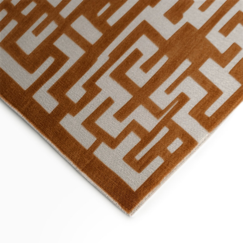 Tapis brun intérieur et extérieur Trellis, Rectangle 5 pi x 7 pi