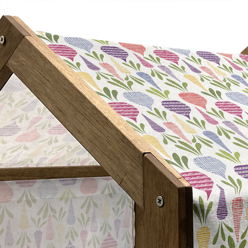 Niche pour chien en bois, H 32,28 po x l 39,37 po x P 28,35 po