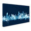 « chicago illinois horizon marine », impression sur toile tendue-22541136