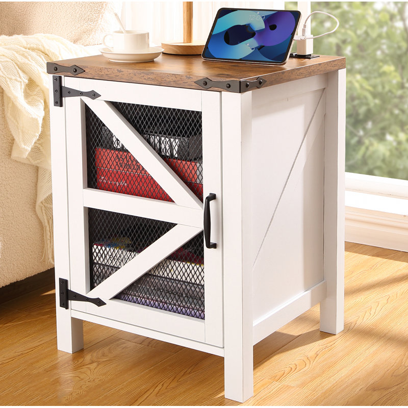 18cm W Manufactured Wood Bedside Table