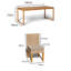 Aimil 6 - Person Patio Dining Set with Rectangular Table , Cushions Included-181975540