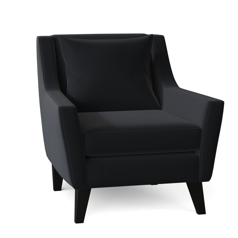 Fauteuil l 33 po Gros, Velours Bella Lagoon Performance