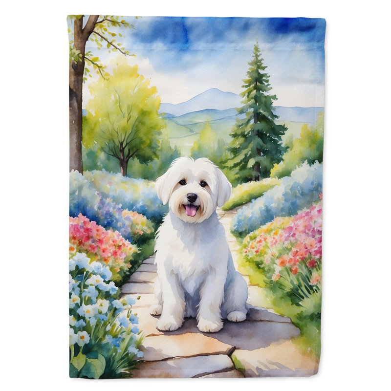 Drapeau de jardin Coton de Tulear
