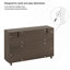 Buffet de 55 po avec rangement: Armoire de cuisine polyvalente fabriquée à la main avec 2 tiroirs et 3 portes-1562664098