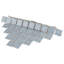 Carreau de mosaïque de porcelaine pour plancher et mur 12-3 / 8 "x 12-3 / 8" Hudson Tangier-90565798