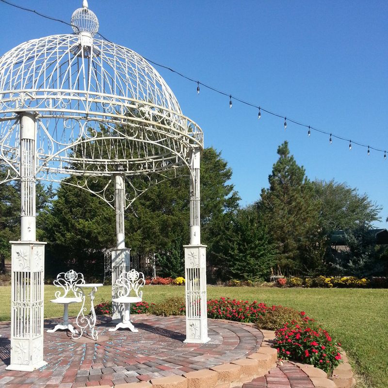 Valiko 9.5 Ft. W x 9.5 Ft. D Iron Patio Gazebo