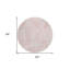 Tapis rond d'intérieur 8 po