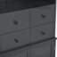 Armoire décorative, buffet autoportant, garde-manger avec tiroirs, tablettes et plateaux coulissants-290469264