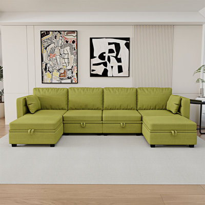Canapé modulaire modulaire avec méridienne réversible