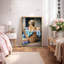 «Golden Retriever in Laundry Laundry», reproduction d'art sur toile encadrée, impression sur toile-126030875-126030876