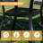 Teressa Round Metal Outdoor Dining Table With Umbrella Hole , 53'' in. W 53'' in. D-779820907-769156510