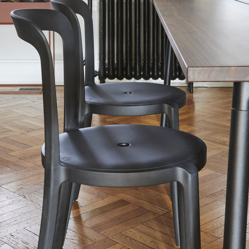 On & On Recycled PET Side Chair by E. Barber and J. Osgerby, Black