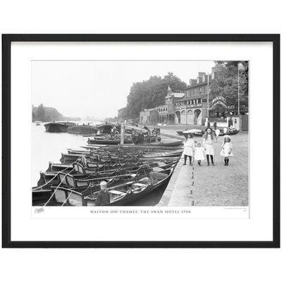 Walton-on-Thames, The Swan Hotel 1908 by Francis Frith - Single Picture Frame Print