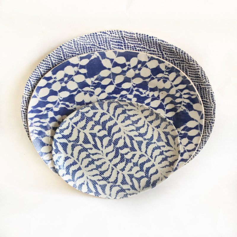 Cobalt Stoneware Platter