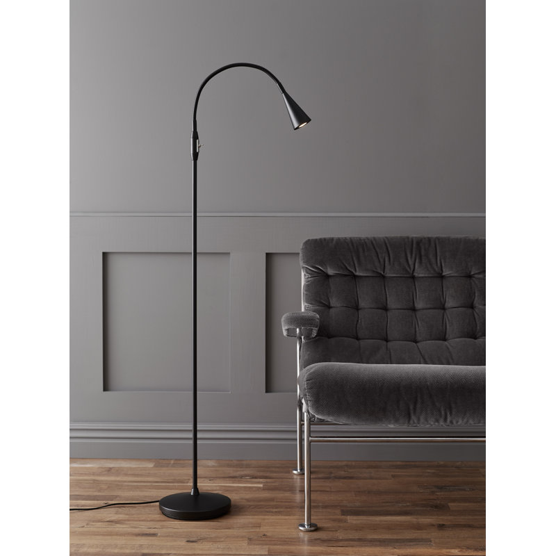 Ledro 124cm Arched Floor Lamp, Black