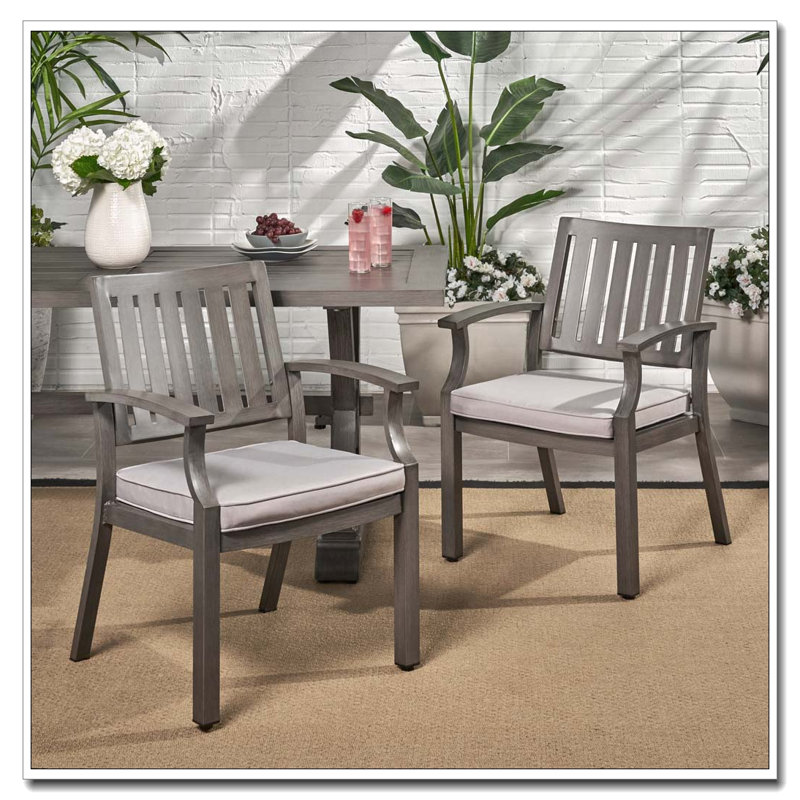 Chaise d'extérieur moderne en aluminium