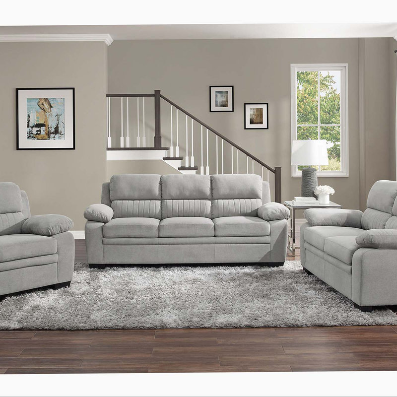 Ensemble de canapé 3 pièces Modern Living, Gris