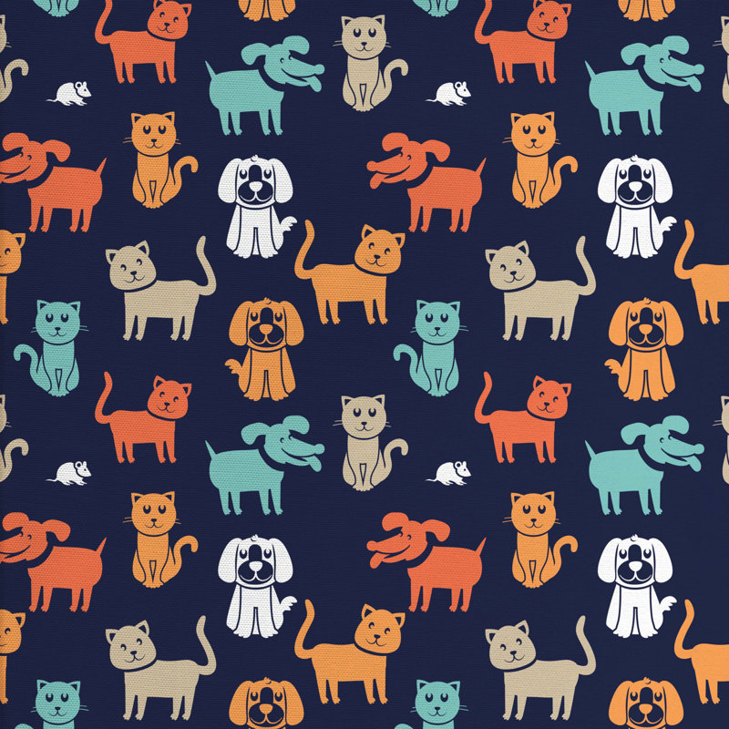 Tissu de dessin animé, l 36 po x L 360 po