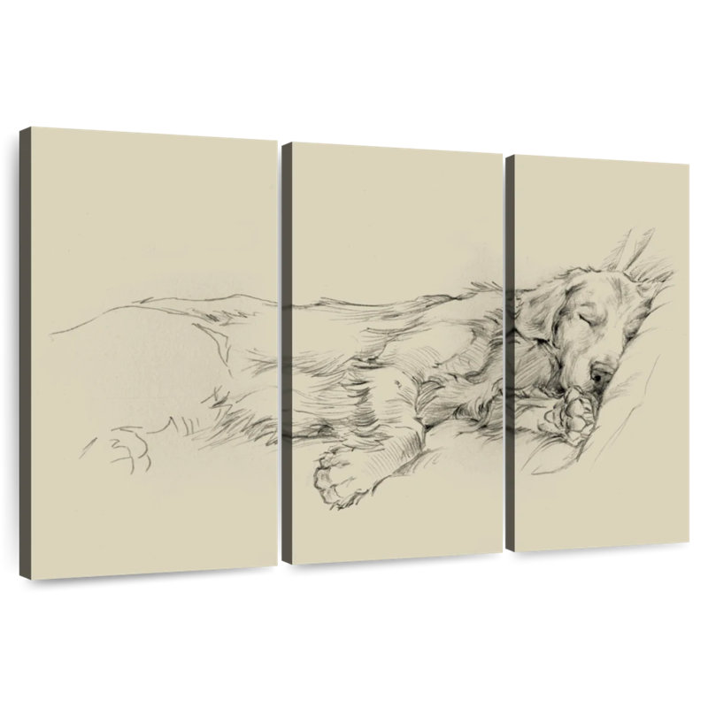 Brampt Dog Days I, 20" H x 33" W