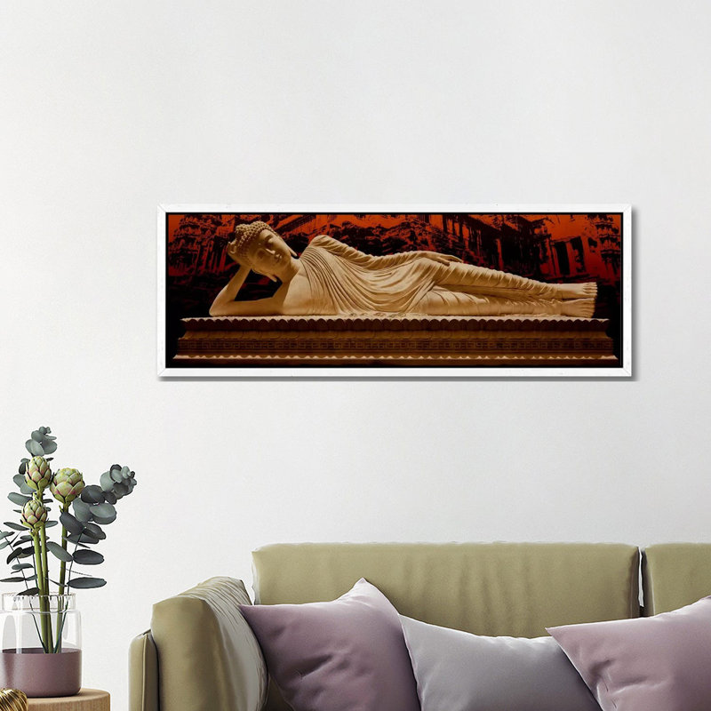 Laying Buddha At Angkor Wat by 5by5collective - Panoramic Gallery-Wrapped Canvas Giclée on Canvas, 121.92 cm H x 40.64 cm W