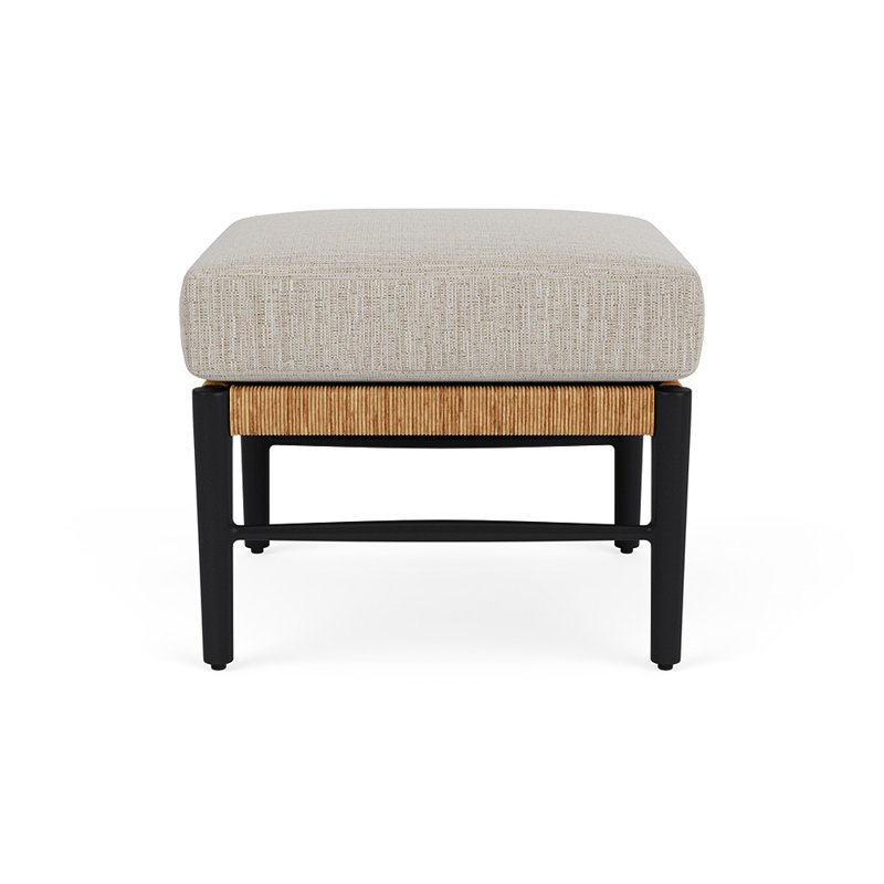 Galloway Outdoor Ottoman, Friendly Flax
