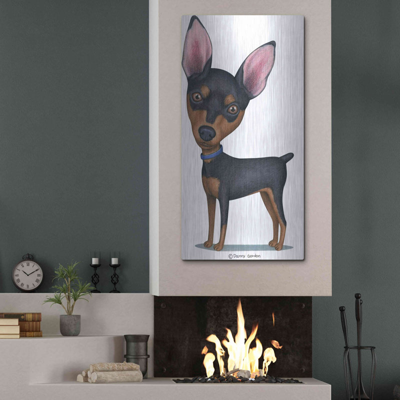 «Miniature Pinscher Blue Collar» par Danny Gordon