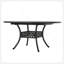 Table de salle à manger d'extérieur en aluminium extensible, finition sable noir-549610916