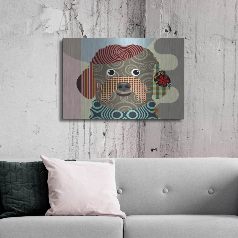 "Bichon frisé" par Lanre Adefioyue, H 24 po x l 36 po