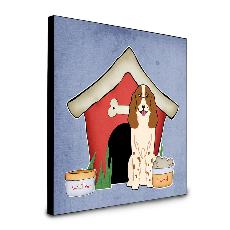 Panneau mural d’art collection dog house Scarvinia, Épagneul russe