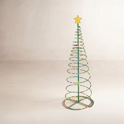 Lighted Christmas Tree Yard Display