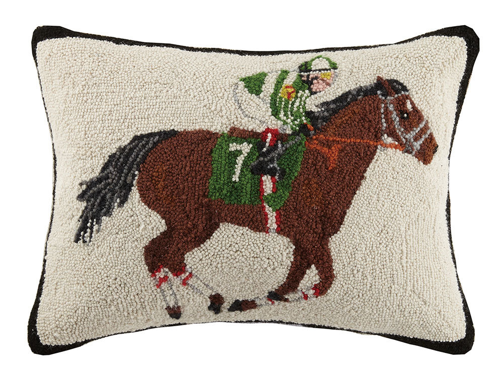 Mary Lake Thompson Equestrian Racer 100% Cotton Lumbar Pillow | Wayfair