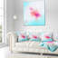 Aquarelle de fleurs roses - coussin à imprimé floral-30743739-30743743