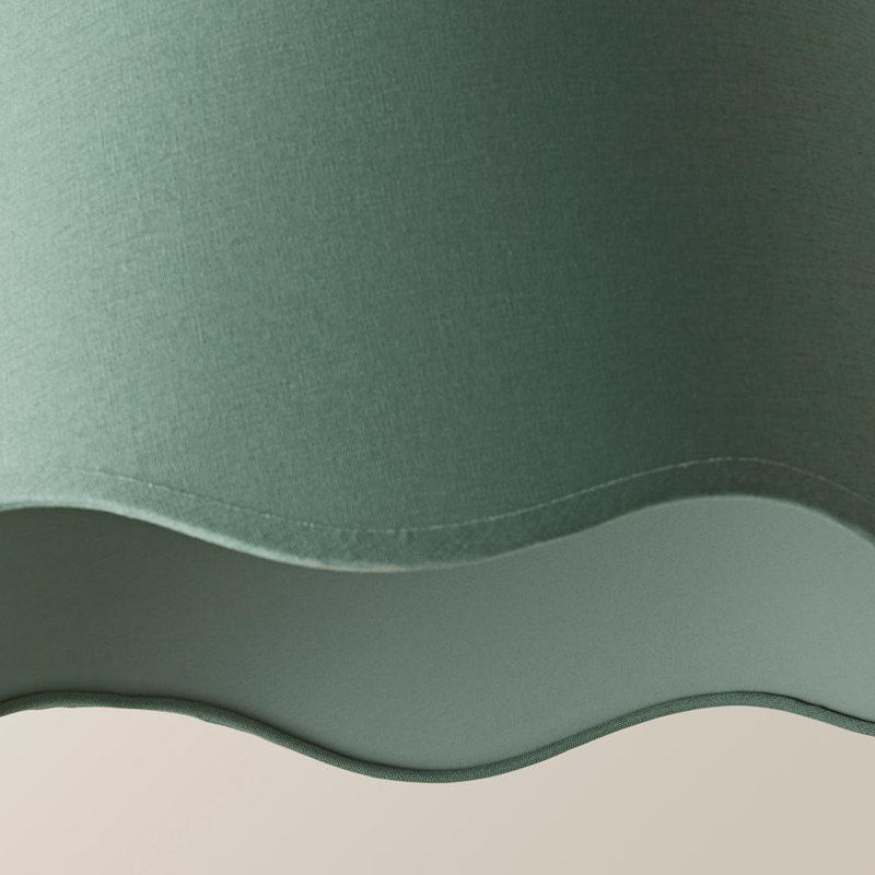 Alazar Linen Blend Empire Lamp Shade ( Slip-On ), Green, 25.5cm H x 45cm W x 45cm D
