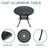 5-Piece Patio 35.43" Round Dining Set with Umbrella Hole, 5 Armchairs with Beige Cushions-1354040571-1354040570