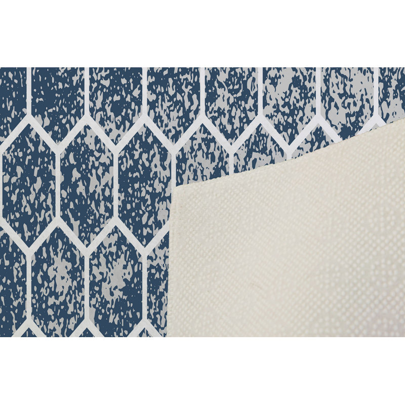 Stylish Woven Carpet (4.6 x 7.2 Feet), 100% Polyester, 0.4 in Pile Height | Antibacterial, Non-Slip Underside, Machine Washable | 3D Digital Print Design | Perfect for Living Room, Bedroom, & Dining Areas