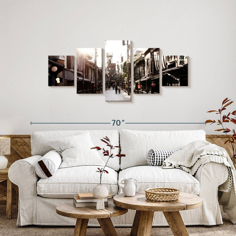 Rue traditionnelle japonaise, H 24 po x l 55 po
