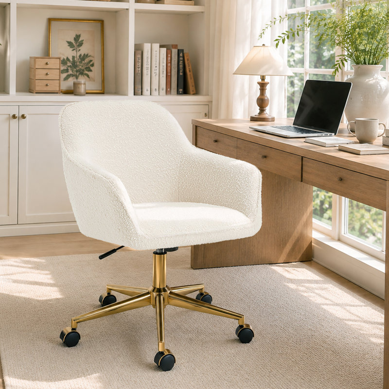Chaise de travail Adamell, White