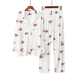 Cotton Blend Ankle Bathrobe with Pockets
