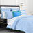 kate spade new york Joyful Gingham Euro Sham, 26" x 26" Decorative Pillow Cover, Single Seersucker Cover, Machine Washable, Windy Blue-125847853