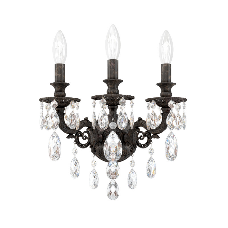 Candle Wall Light, Aurum, Strass Clear, Incandescent