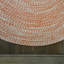 Tapis rond en tweed orange Annalena-575131531