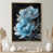 Toile avec cadre flottant or